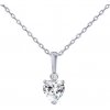 Silvego Strieborný náhrdelník srdce Aris s Brilliance Zirconia PRGPHP0001NW