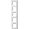 Rámček pre elektroinštalačné prístroje päťnásobný, štúdio biela, ABB Future linear 2CKA001754A4239