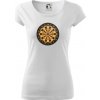Terč na šípky - Dámske tričko Pure - M ( Biela )