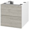 Dreja Doplnková skrinka pod dosku DSD SZZ2 40 (výška 40 cm) - N01 Biela lesk / D05 Oregon