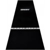 Gumený koberec s bielou hranicou hodu ONE80 300×90cm, čierny