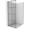 Mexen Kioto L, sprchová zástena Walk-In 80 x 200 cm, 8mm číre sklo čierny vzor, medený matný profil, 800-080-103-65-77