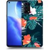 Picasee silikónový čierny obal pre OPPO Reno 5 5G - Monstera Color