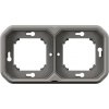 Legrand Plexo IP55 Montážny rámik dvojitý na zapustenú montáž Sivá - LE 069683L