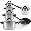Súprava hrncov Cadro nerezová oceľ 12 ks strieborná