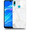 Picasee silikónový prehľadný obal pre Huawei Y7 2019 - White tile