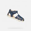 Geox Tmavomodré chlapčenské barefoot sandále Sandal Steppieup B Tmavomodrá 20