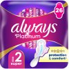 ALWAYS Platinum Super veľkosť 2 menštruačné vložky s krídelkami 26 ks