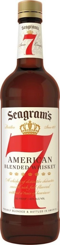 Seagrams Seven Crown 40% 1 l (čistá fľaša)