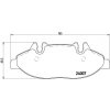 Sada brzdových platničiek kotúčovej brzdy BREMBO P 50 050