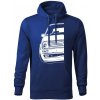 T-ričko Volkswagen Golf Mk2 GTi Half pánska mikina Kráľovská Modrá