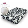 DRYBED Premium Vet Bed Leopard sivý 100 x 75 cm
