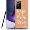 Picasee silikónový prehľadný obal pre Samsung Galaxy Note 20 Ultra - Boss Mama