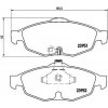 Sada brzdových platničiek kotúčovej brzdy BREMBO P 11 016