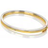 Hot Diamonds Pôvabný bicolor náramok s diamantom Parellel DC226