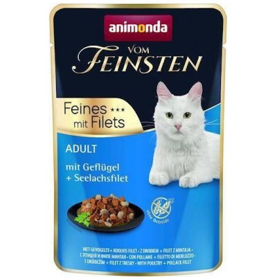 ANIMONDA Cat Vom Feinsten Adult Drób filet z mintaja 85 g