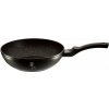 BERLINGERHAUS Pánev WOK s mramorovým povrchem 28 cm Black Silver Collection (BH-1848)