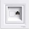 Schneider Electric Schneider ASFORA dátová zásuvka 1x RJ45 cat.6 UTP biela