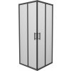 MEXEN - Rio sprchovací kút štvorec 80 x 80, dekor, čierna 860-080-080-70-30