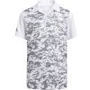 Juniorská polokošeľa adidas golf Digital Camo pre chlapcov biela s camo potlačou 164
