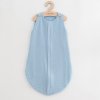 NEW BABY Mušelínový spací vak pre bábätká modrý modrá