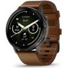 Garmin Venu 4 (45 mm) Slate / Černý silikonový řemínek a Hnědý kožený řemínek, EU (upravit kartu)