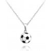 Minet Strieborný náhrdelník futbalová lopta JMAD0018SN38