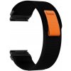 Nylonový remienok Ricardo 22mm (pre Garmin Fenix 8/7/6 (47mm), Epix 2 aj.), čierny V1, QuickFit