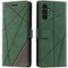 Knižkové puzdro Rhombus zelené – Samsung Galaxy A05s