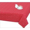 Bellatex obrus na stôl UB/323 Rozmer 70x70 cm červený kvietok