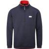 Pánska golfová mikina Stuburt Active Tech Halfzip Fleece L Navy Modrá