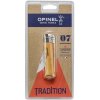 Opinel vreckovy noz No. 07 uhl. cepel s drevenou rokovatou