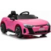 Elektrické autíčko Audi RS E-tron GT 12V, ružové, široké jednomiestne sedadlo, 2,4 GHz diaľkové ovládanie, USB / AUX Vstup, Bluetooth, Odpruženie, Lítiová batéria, LED svetlá, 2 X 25W Motor, ORIGINÁL
