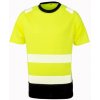 RESULT R 502X / Unisex reflexné tričko - fluorescent yellow/black S/M