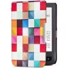 ARMORI TRIMER T044 - púzdro pre Pocketbook 614 / 615 / 624 / 625 / 626 - motív Square (Obal na Pocketbook 614/615/624/625/626, ARMORI TRIMER T044, motív Square, magnet, AutoSleep + záruka 3 roky + dar