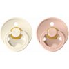 BIBS Cumlíky z prírodného kaučuku Colour 2ks - veľkosť 1, Ivory / Blush
