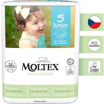 MOLTEX Plenky Pure & Nature Junior 11-25 kg 25 ks od 9,99 € - Heureka.sk