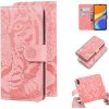 Peňaženkové kožené puzdro TIGER na Xiaomi Redmi 9C - ružová