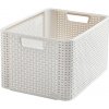 Košík Curver® STYLE L, krémový, 44x23x33 cm