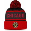 Fanatics Pánská Zimní čepice Chicago Blackhawks Heritage Beanie Cuff with Pom