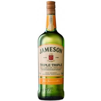 Jameson Triple Distilled Triple Cask 40% 1 l (čistá fľaša)