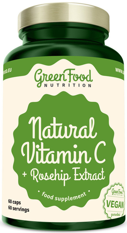 GREENFOOD NUTRITION Natural vitamín C + extrakt zo šípok 60 kapsúl od 6,83  € - Heureka.sk