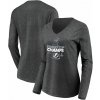 Fanatics Dámske tričko Tampa Bay Lightning 2020 Stanley Cup Champions Locker Room Laser Shot V Neck dlouhý rukáv