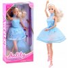 Anlily Bábika tanečnica s modrými šatami ZA3920