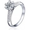 Strieborný prsteň Royal Fashion HA-XJZ014-SILVER-MOISSANITE-ZIRCON Veľkosť: 5 (EU: 49-50)