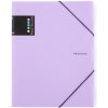 Sloha PP Pastelini A4 s gumou fialová
