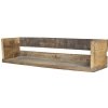 Chic Antique Hnedá antik drevená polička Grimaud - 60*15*14 cm - Chic Antique