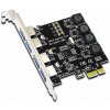 Adaptérová karta PCIe so 4 portami GLOTRENDS USB-A 3.0 5 Gb/s