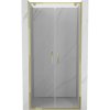 Mexen Exo dvojité sprchové dvere 120 cm, priehľadné, zlaté - 8182-120-000-50-00