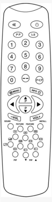 Diaľkový ovládač General ECG RC1945